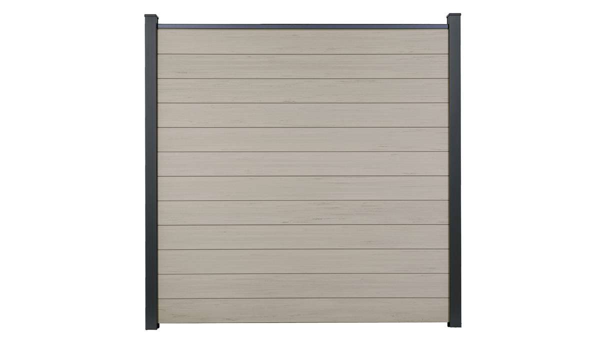 planeo Gardence Strong - Recinzione in BPC quadrato BiColor Bianco