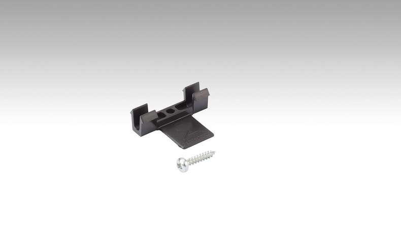 MEISTER Clip di fissaggio in plastica adatta per listelli di finitura per soffitti Meister, listelli di finitura per soffitti rotondi e listelli di finitura per soffitti quadrati - 50 pz. per confezione (800000-00002)
