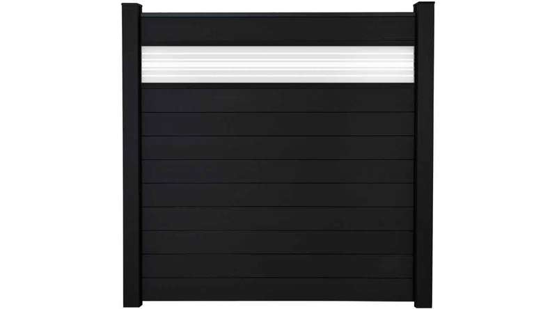 planeo Gardence Strong - Pannello di design Glas30 Nero co-ex