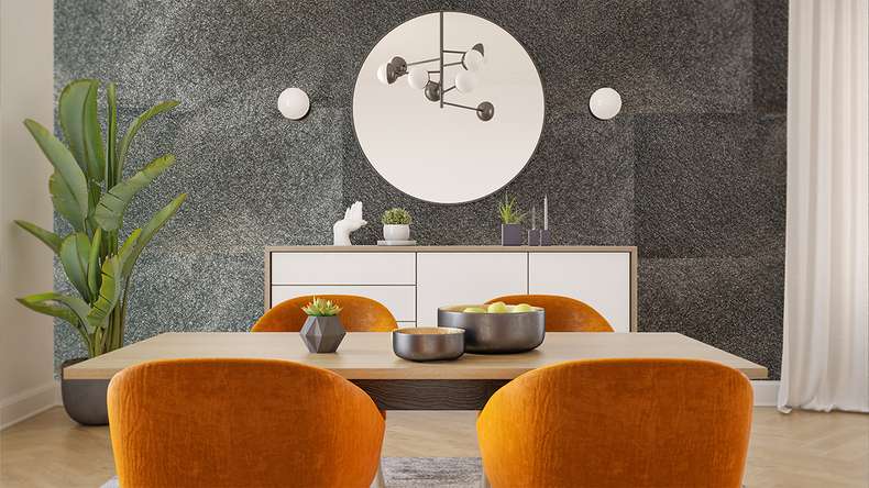 planeo EVOLITH Slate&Stone - Rivestimento in pietra naturale Obscura 1220 x 610 mm