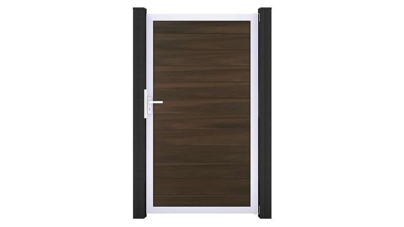 planeo Gardence Strong - Porta universale BPC Noce coex con telaio in alluminio