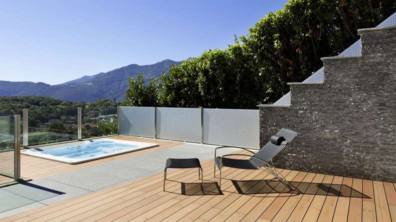 Decking in legno TerraWood - abete Douglas canadese - scanalato / scanalato