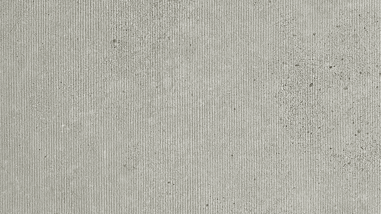 Rivestimento murale planeo in SPC - CeraRock Tile Stripes Concrete Grey XL 280 x 117,5 cm
