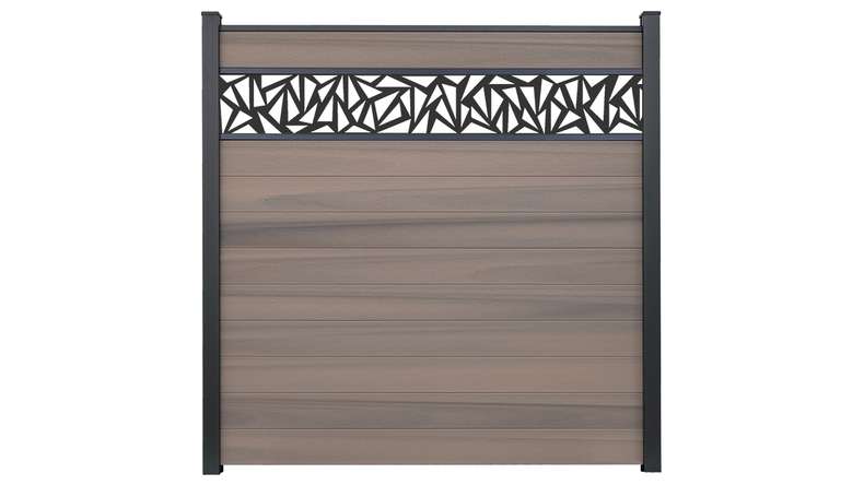 planeo Gardence Strong - recinzione a innesto BPC Triangolo Bi-Color co-ex 180 x 180 cm