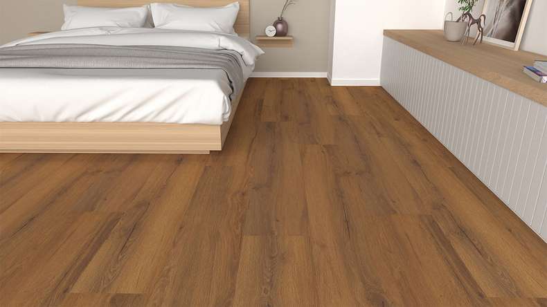 pavimento planeo design da incollare - Eco Home&Health Rustic Oak Brown | rilievo sincronizzato (LO-ED-02)