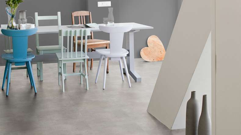 Vinile adesivo planeo - SilentIQ Stone 2in1 per uso commerciale Caldrex | Isolamento acustico da calpestio integrato (F-DS-SIQ-2080)