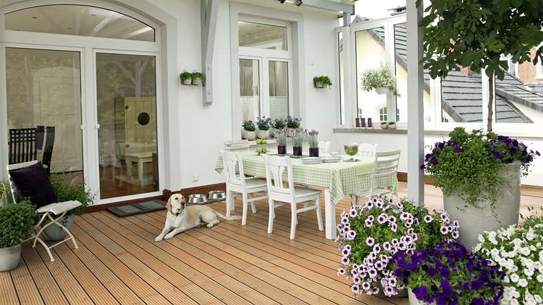 Decking in legno TerraWood - abete Douglas canadese - scanalato / scanalato