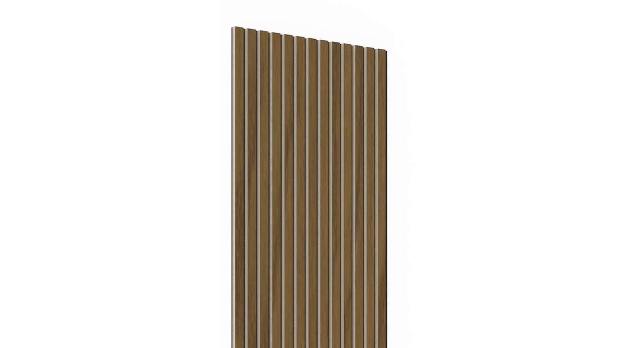 pannelli acustici planeo - noce 2480 x 600 x 21,5 mm | ignifugo