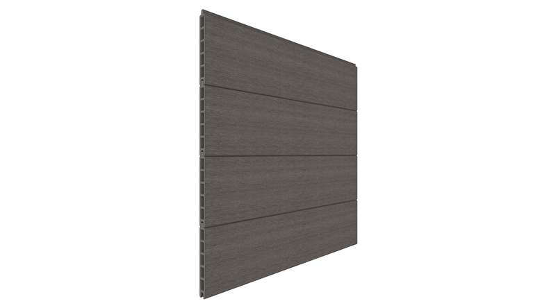 planeo INFINITY - Recinzione a innesto WPC CoEx grigio scuro 176 x 183 cm