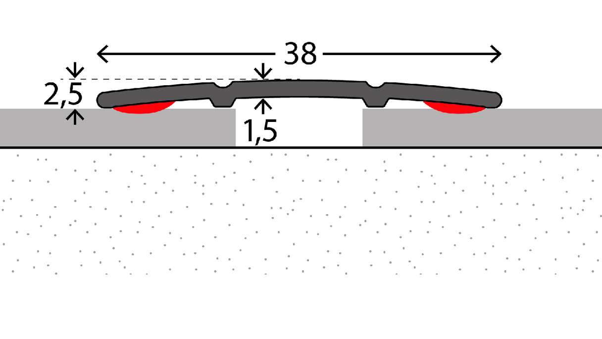 profilo di transizione planeo 231 - 100 cm