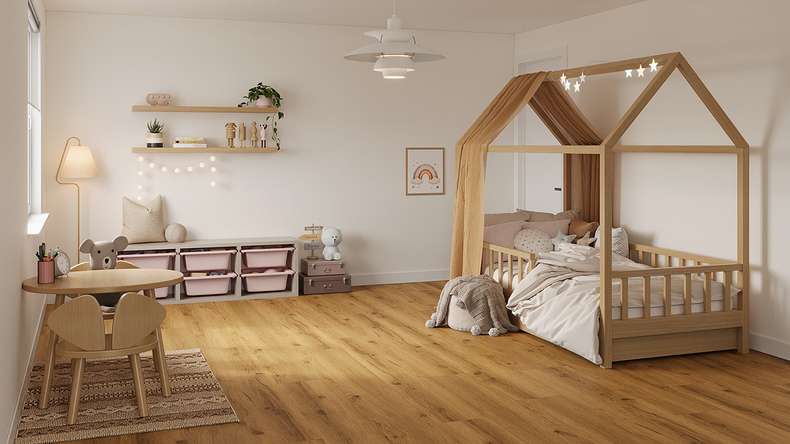 Lys&Land Rigid Klick Vinyl - Fjordline XL Oak Prime Tavola XL lunga 1,83 m e isolamento acustico integrato (SP183-10)