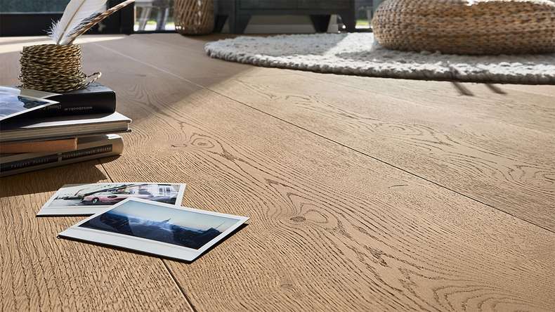 MEISTER Lindura pavimento in legno HD 400 - 20225 Rovere autentico marrone argilla laccato ultra opaco 2200 x 270 x 11 mm (500214-2200270-20225)