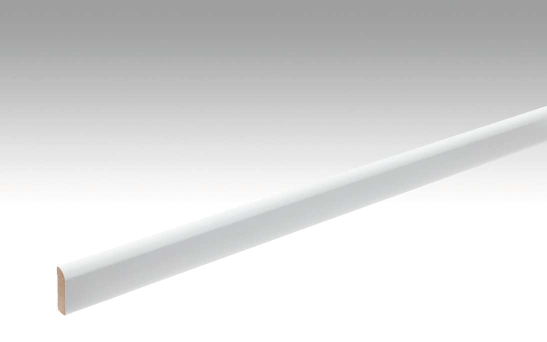 Battiscopa MEISTER Uni bianco lucido DF 324 - 2380 x 25 x 6 mm (200007-2380-02222)
