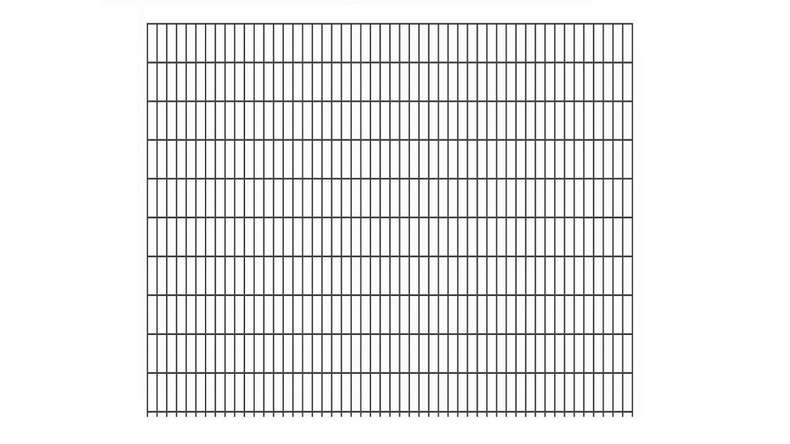 Luce di recinzione a doppia maglia 6/5/6 RAL 7016 antracite altezza - 2030 x 2510 mm