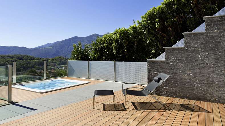 Decking in legno TerraWood - abete Douglas canadese - scanalato / scanalato