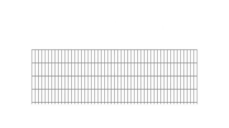 Luce di recinzione a doppia rete 6/5/6 zincata a caldo Altezza - 830 x 2510 mm