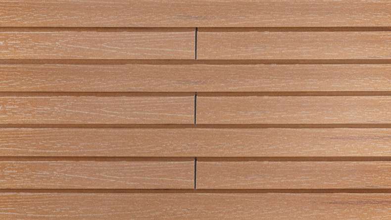 planeo Fassado - WPC rivestimento di facciata a fasce romboidali WPC marrone ambrato piccolo 4 m
