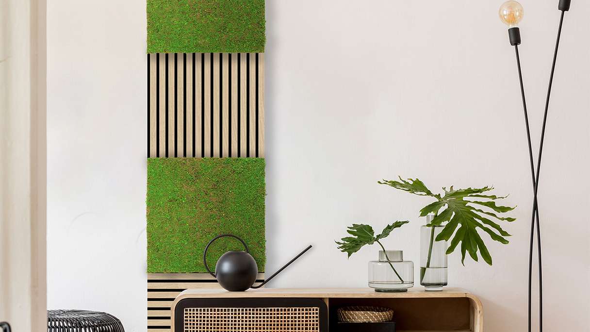 pannello acustico planeo - MixWall Timber Touch Flare Oak 52 x 52 cm | impiallacciato in vero legno (PLMW-00011A)