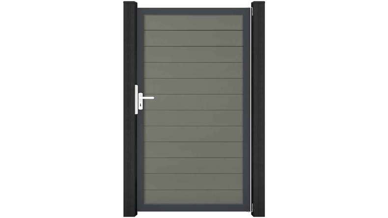 planeo Gardence Strong - Porta universale BPC Grigio con antracite telaio in alluminio 100x180x4cm