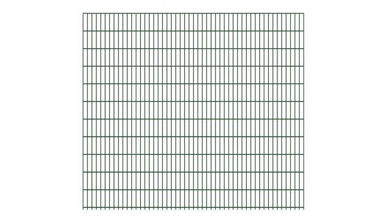 Luce di recinzione a doppia maglia 6/5/6 RAL 6005 verde muschio Altezza - 2230 x 2510 mm