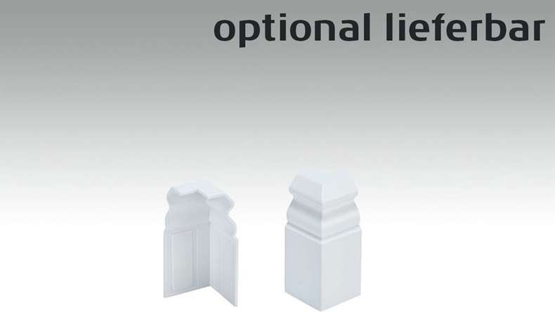 battiscopa planeo Alt Berlin bianco 18 x 60mm