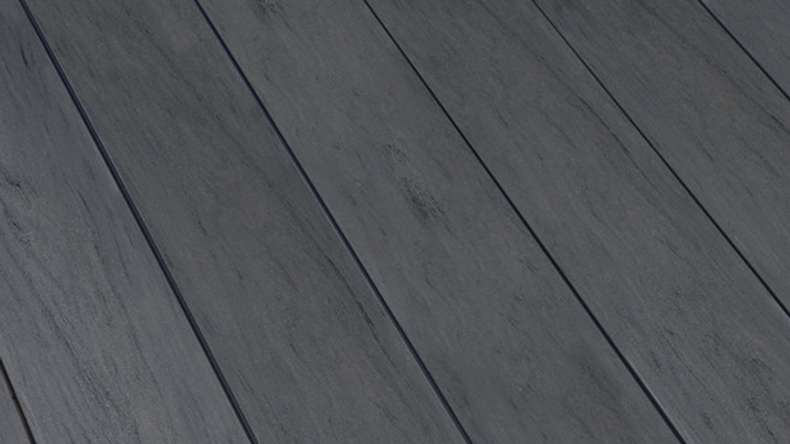 planeo pavimenti WPC - tavola per decking in rovere massiccio affumicato in rilievo/scanalato - da 1m a 6m