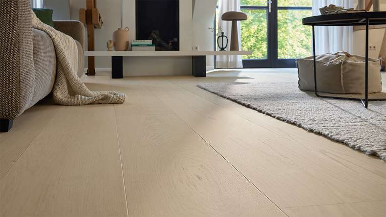 MEISTER Lindura pavimento in legno HD 400 - 20229 Rovere naturale bianco perla laccato ultra opaco 2200 x 270 x 11 mm (500214-2200270-20229)