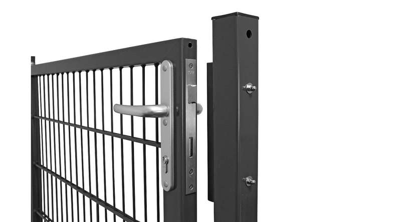 planeo porta universale media a 1 anta antracite H 1200 x L 1000 mm inclusi i pali della porta