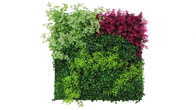 pannello acustico planeo - MixWall Leaf Mood Pink Mixed Flora 52 x 52 cm | pianta artificiale (PLMW-92111)