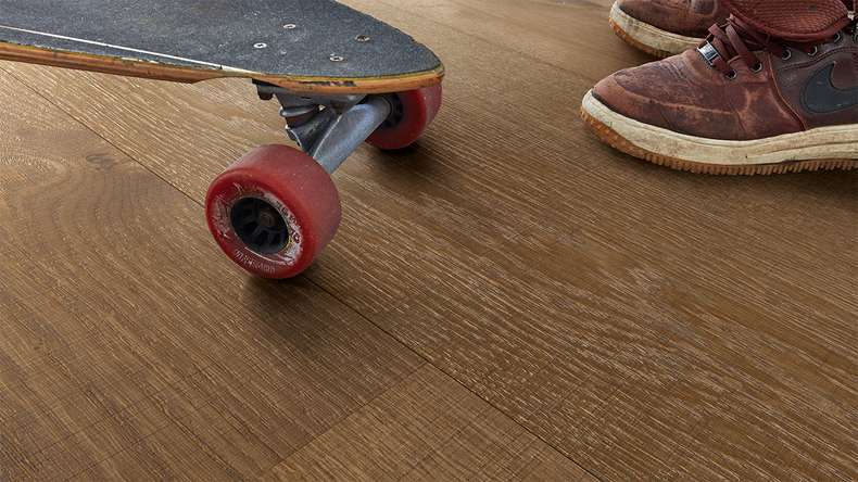 MEISTER Lindura pavimento in legno HD 400 - 08903 Rovere autentico grigio oliva texture vintage, oliato naturale 2200 x 270 x 11 mm (500213-2200270-08903)