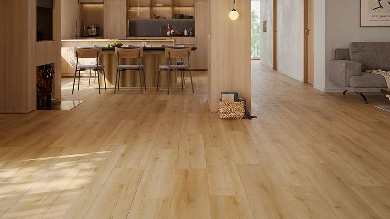 planeo Vinile rigido a incastro - HOMEtec Pro 50 IXPE Pure Canyon Oak | Isolamento acustico integrato (RP-G50-3)