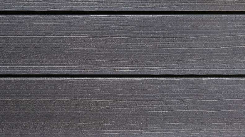 planeo Fassado - Rivestimento facciata a fasce romboidale WPC Prime grigio basalto