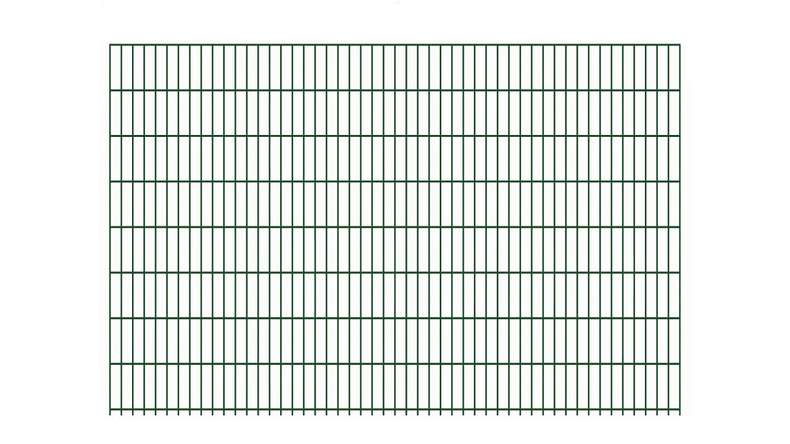 Luce di recinzione a doppia maglia 6/5/6 - Larghezza 2510 mm RAL 6005 verde muschio