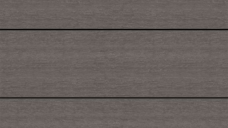 planeo ANTIKWoodline - Doghe per terrazza in WPC con rivestimento CoEx, doghe massicce - Grigio scuro 3 m - rustico/spazzolato liscio