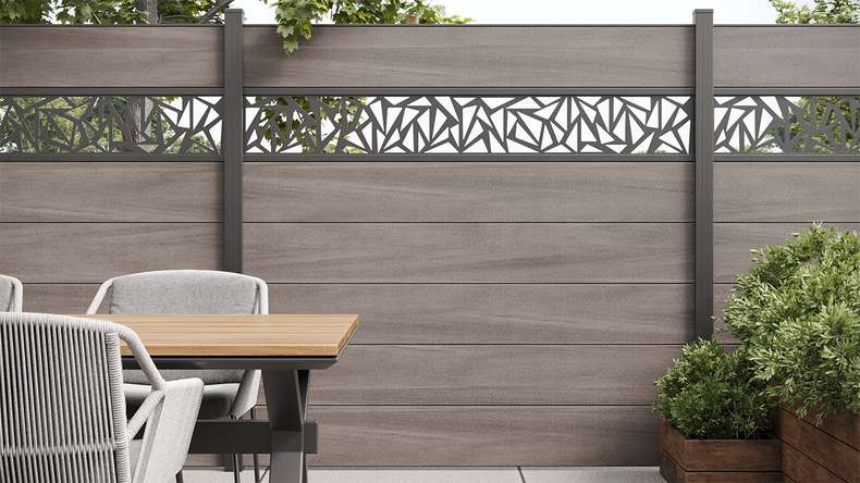 planeo Gardence - Inserto di design Triangle 179,5x25,5x0,15 cm