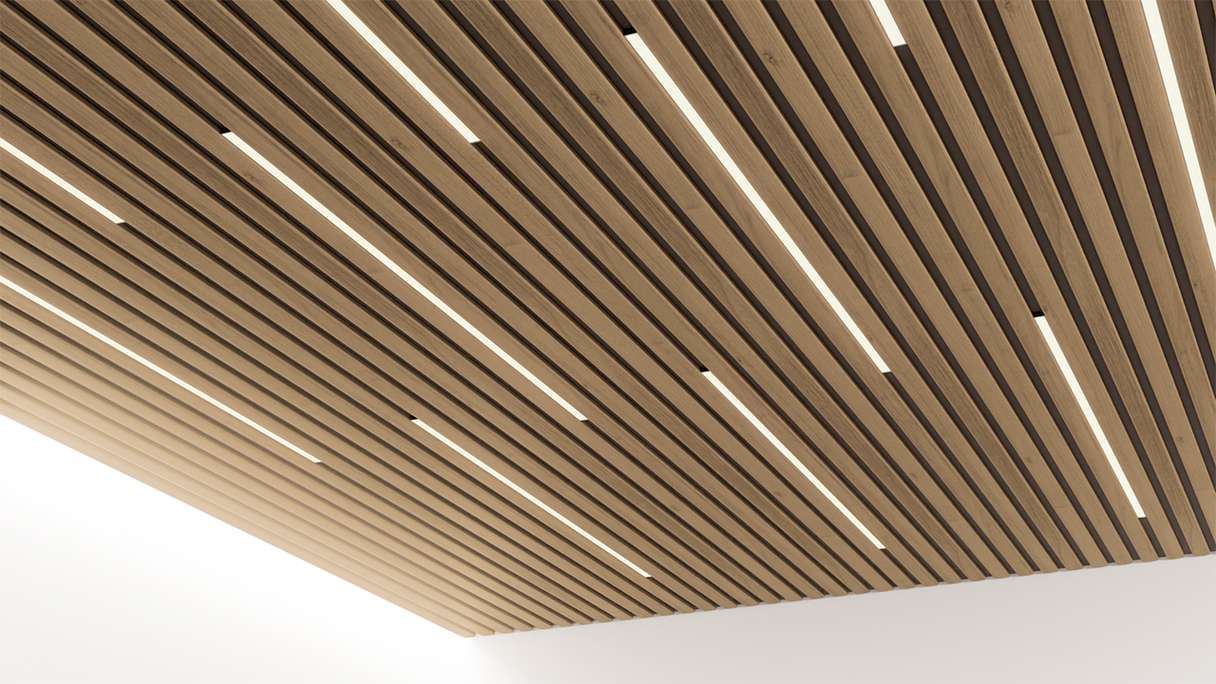 Skaben Pannelli acustici SilentWall Easy-Sticks - Rovere rustico - 250 x 3,45 cm