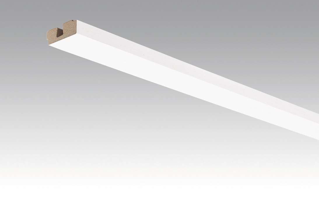 Battiscopa MEISTER battiscopa per soffitti Whiteline 4074 - 2380 x 40 x 15 mm (200032-2380-04074)