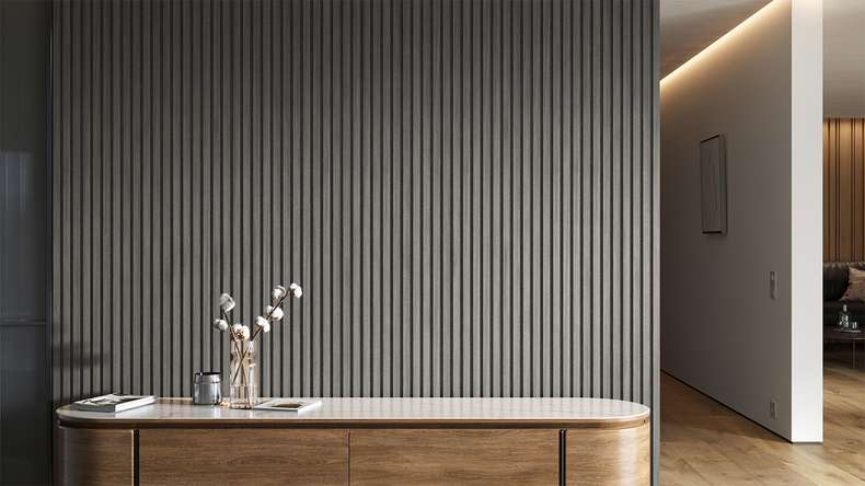 pannelli acustici planeo - Grigio rovere - 2400 x 525 x 18 mm (PU-A-006)