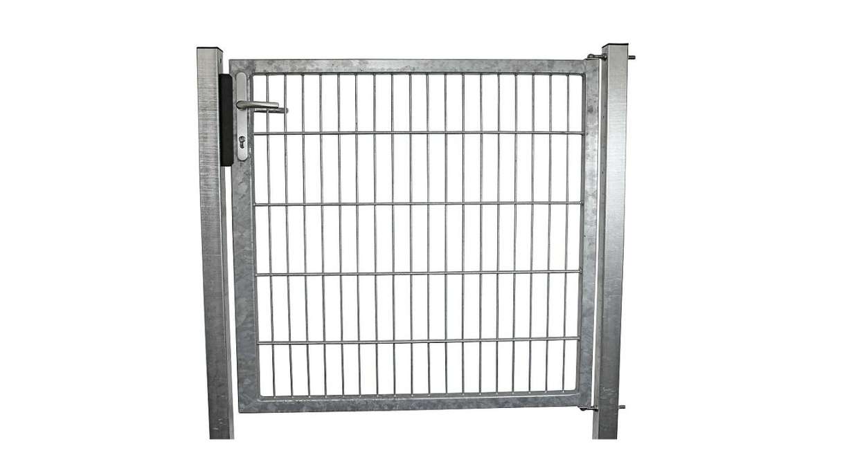 Porta universale media a 1 pannello zincata a caldo inclusi i pali della porta