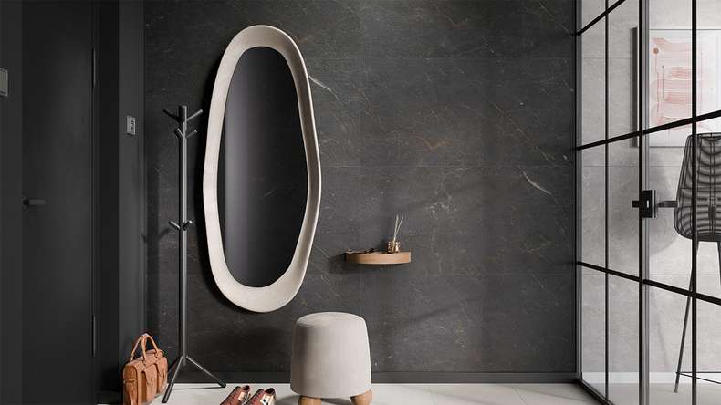rivestimento planeo SPC - CeraRock Tile Black Slate 120 x 60 cm