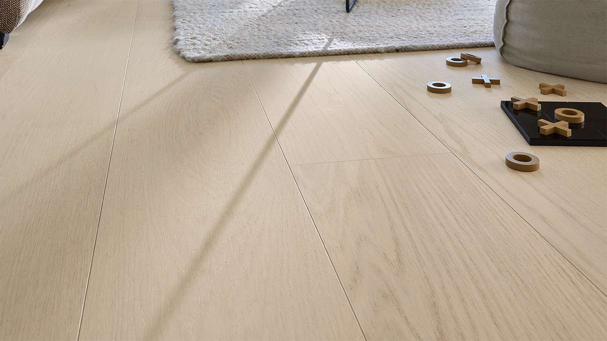 MEISTER Lindura pavimento in legno HD 400 - 20229 Rovere naturale bianco perla laccato ultra opaco 2200 x 270 x 11 mm (500214-2200270-20229)