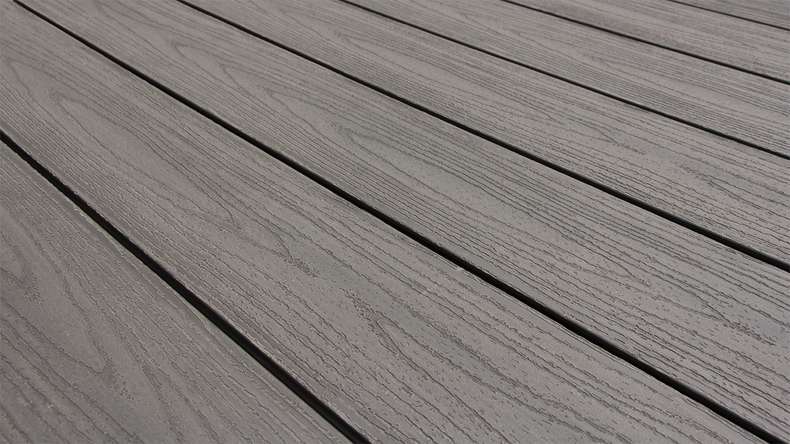 planeo TitanWood - tavola massiccia grigio chiaro anticato invecchiato/spazzolato