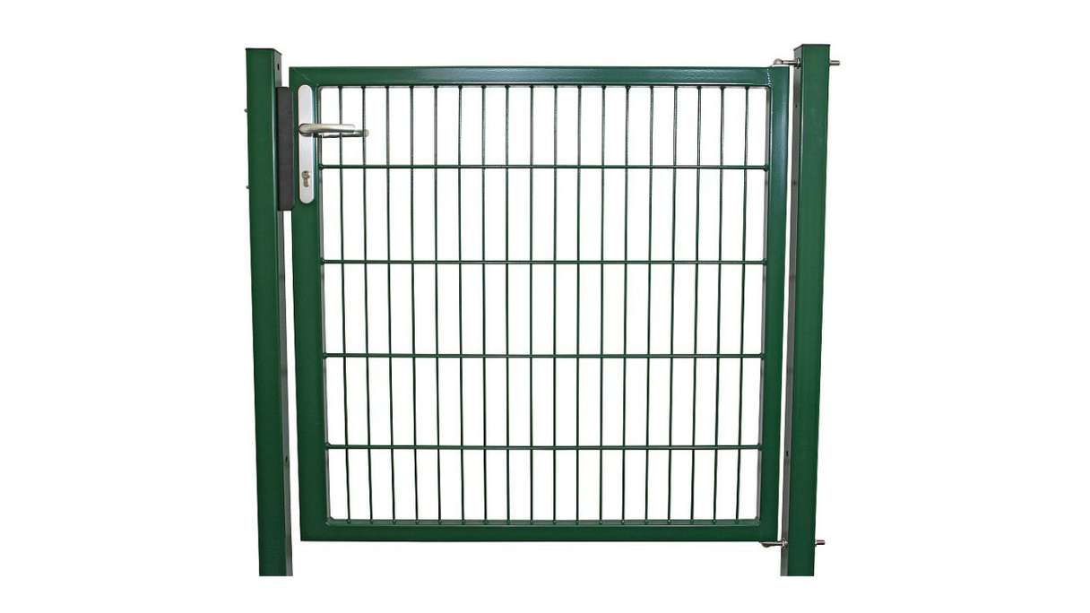 Porta universale media a 1 pannello verde muschio A 1000 x L 1340 mm inclusi i pali della porta