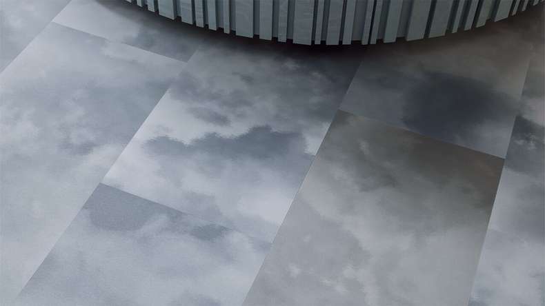 Forbo Allura Materiale 55 vinile adesivo - Nuvole blu (638749DR5_con)
