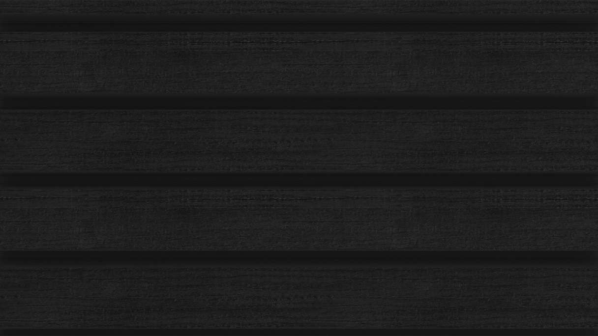 planeo LINEA Wide - Rivestimento per facciate in WPC CoEx, nero, 2900 x 181 mm