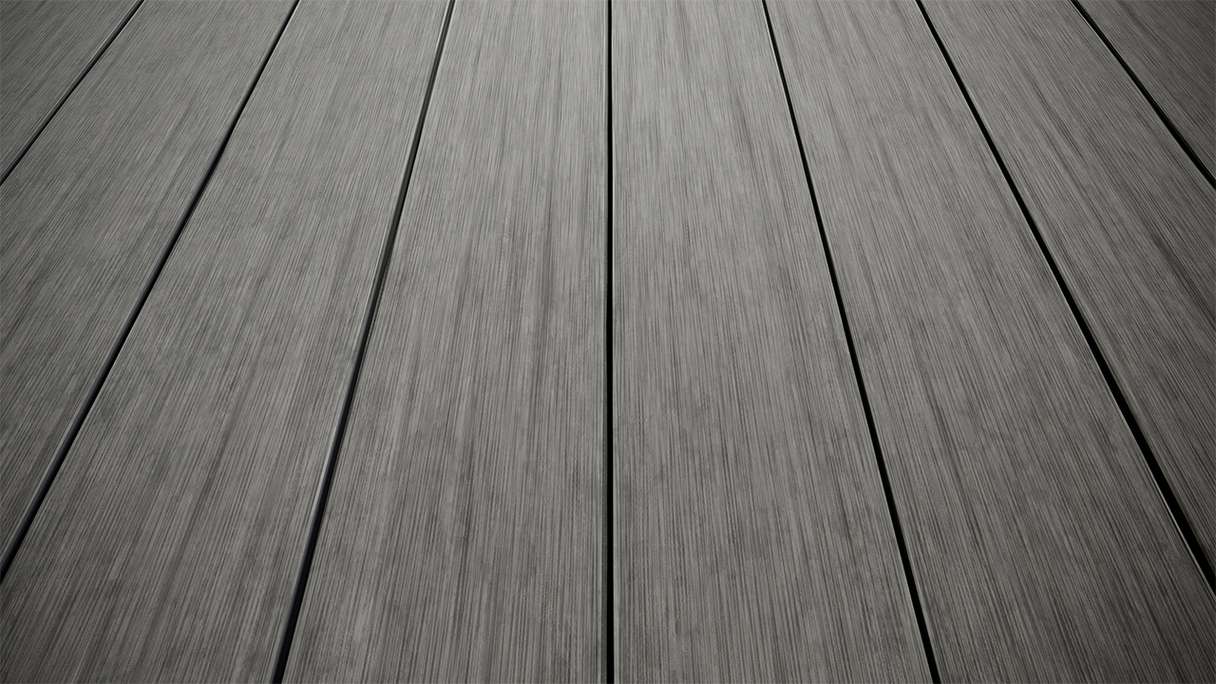 planeo AntikWood WPC tavola solido - Grigio pietra 3m invecchiato