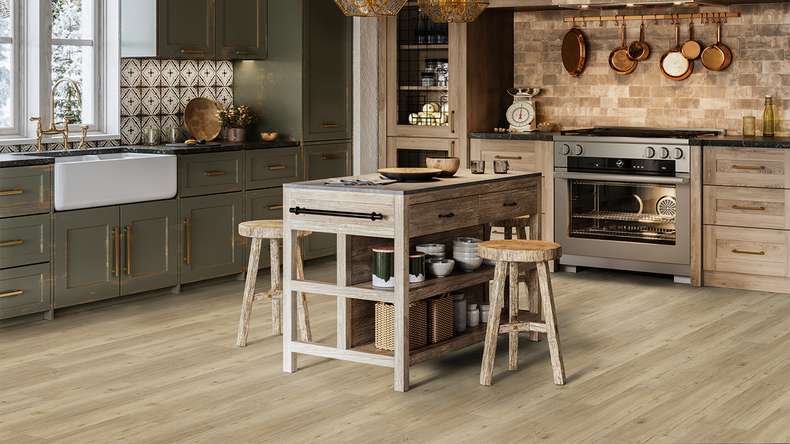 Gerflor Klick Vinyl - Senso Premium Rigid Acoustic Columbia taupe | Isolamento acustico integrato (39470953)