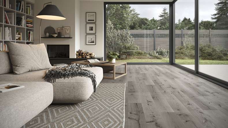 SKAVA Rigido Vinile ad incastro - Home Grey Oak | isolamento acustico integrato (LO-1090)