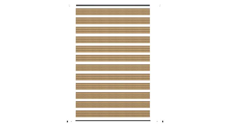planeo LINEA - Recinzione a rombi in WPC CoEx Sand 176 x 183 cm