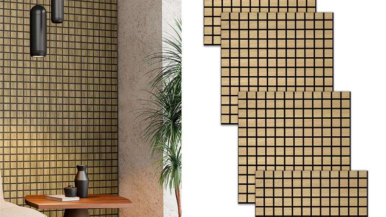 Skaben Pannelli acustici SilentWall Cube - rovere marrone chiaro - 61 x 61 cm